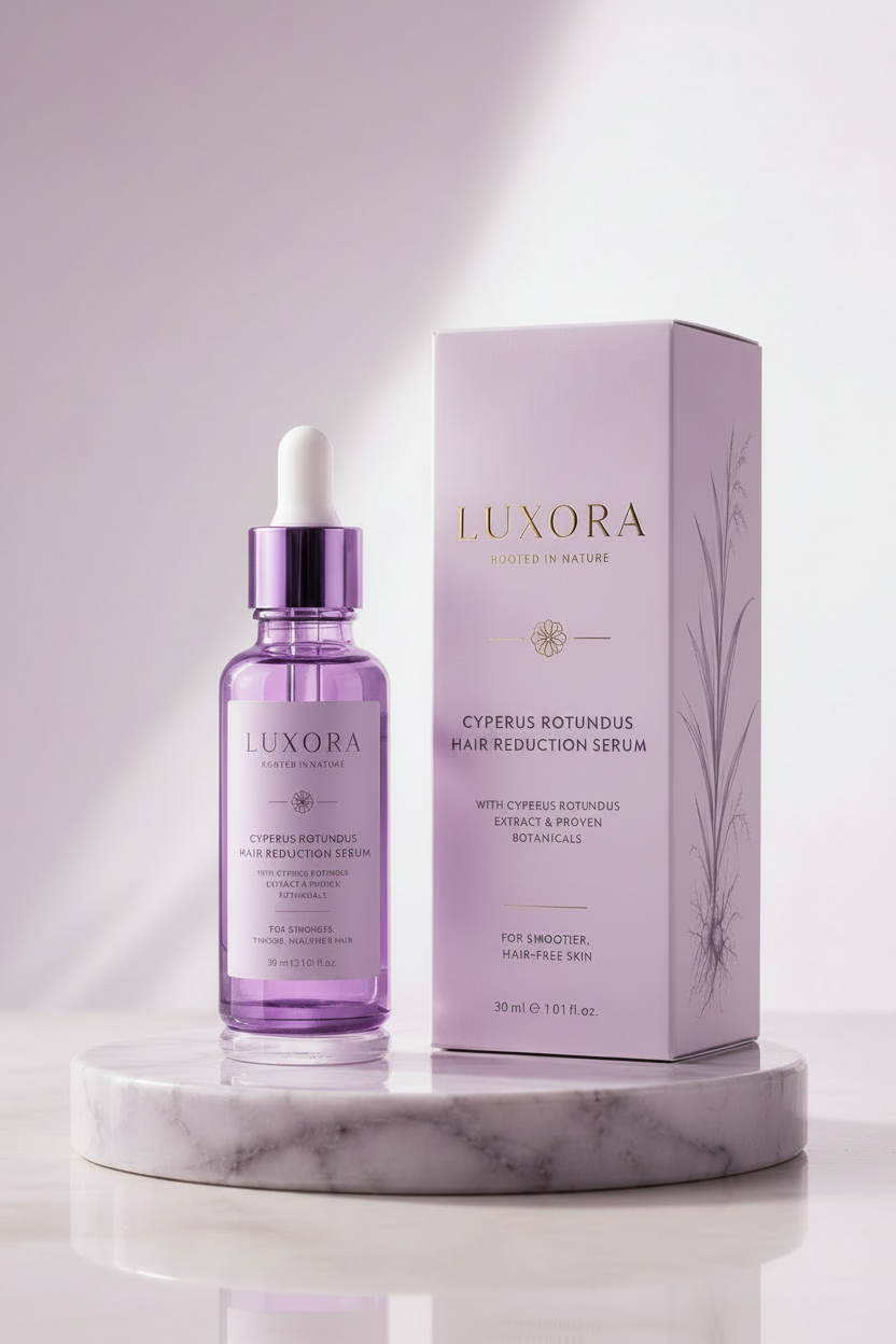 Luxora Bottle & Box - Hair Reduction Corrected